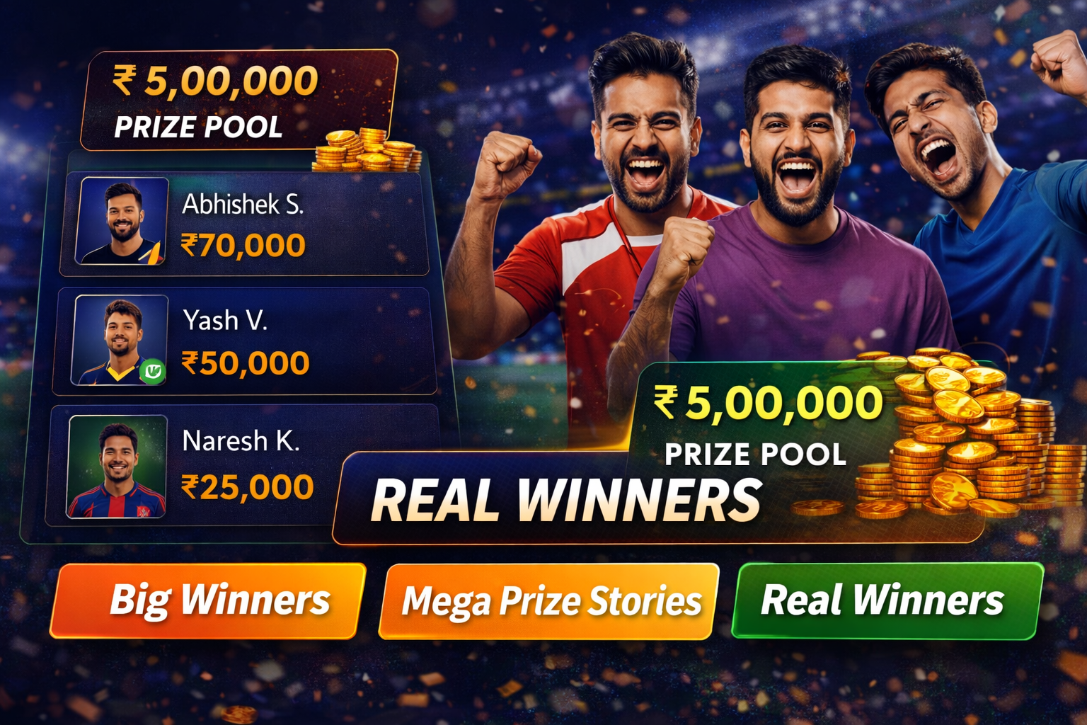 Come Play 11 fantasy cricket result notes